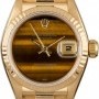 Rolex PreOwned  Ladies Datejust 69178 Tiger Eye Dial
