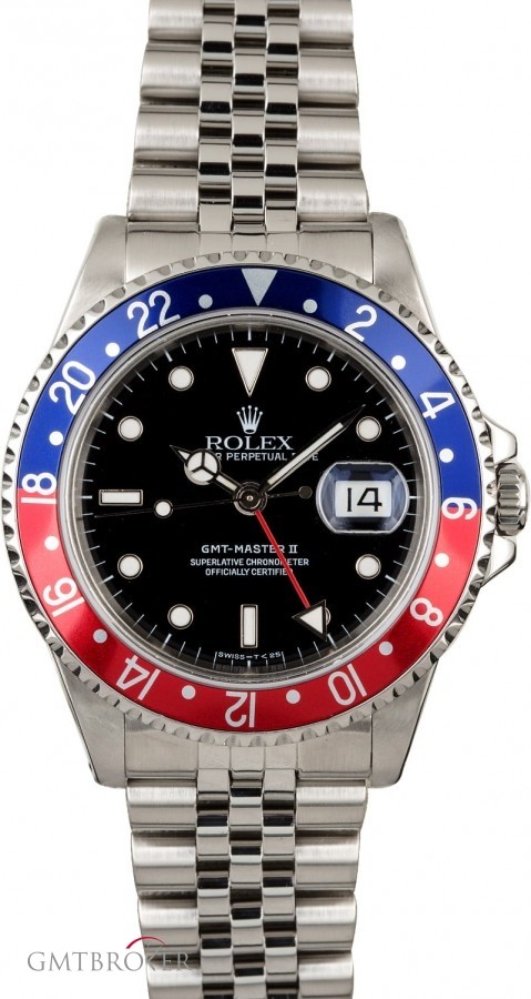 Rolex GMT-Master II Ref 16710 Pepsi Certified PreOwned 16710 842697