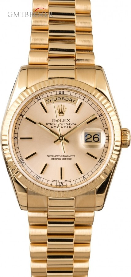Rolex Used  Day Date President 118238 Silver Dial Dial 840079