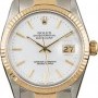 Rolex PreOwned  Datejust 16013 White Index Dial