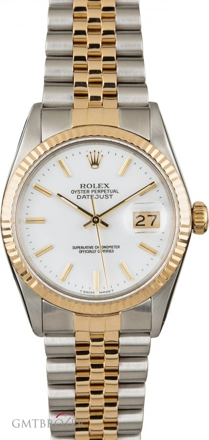 Rolex PreOwned  Datejust 16013 White Index Dial 16013 844138