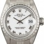 Rolex PreOwned Date 79240 White Roman Dial