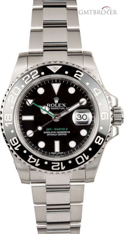 Rolex Used  GMT-Master II Ref 116710 Black Ceramic Bezel Bezel 851081