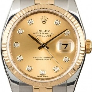 Rolex PreOwned  Datejust 116233 Champagne Diamond Dial Dial 844501