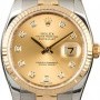 Rolex PreOwned  Datejust 116233 Champagne Diamond Dial