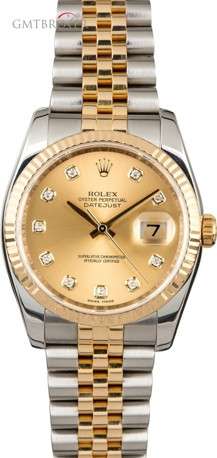 Rolex PreOwned  Datejust 116233 Champagne Diamond Dial Dial 844501