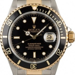 Rolex Used  Submariner 16613 Two Tone Mens Watch 16613 843388