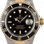 Rolex Used  Submariner 16613 Two Tone Mens Watch
