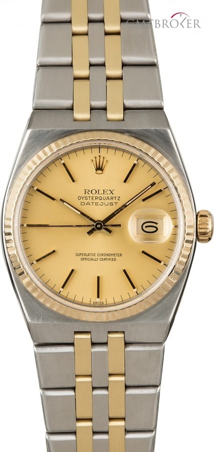 Rolex Used  Oysterquartz Datejust 17013 Two Tone Integra 17013 845494