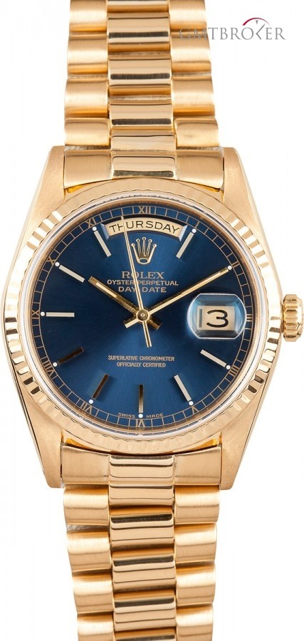Rolex Used  Mens President Gold Day-Date Jubilee 18238 222757