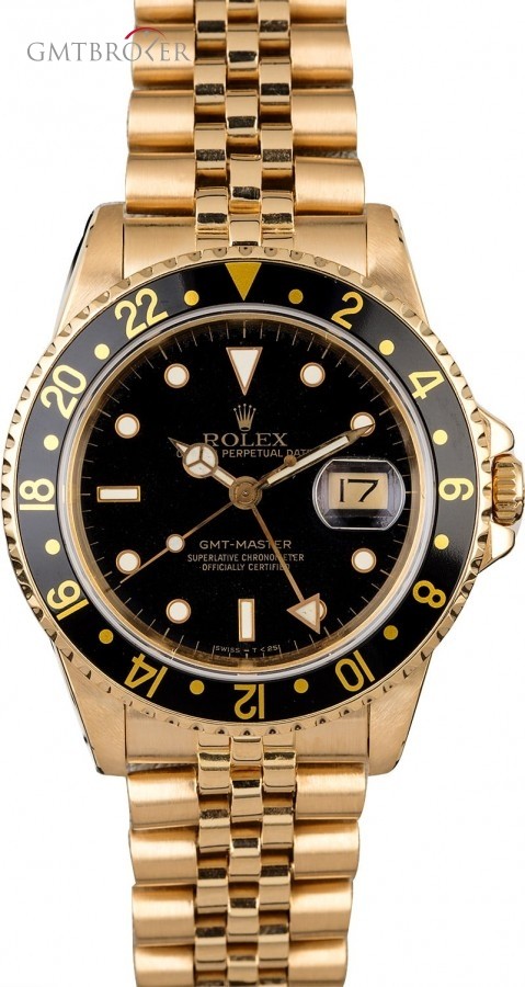 Rolex GMT-Master 16758 18K Yellow Gold Jubilee Jubilee 822827