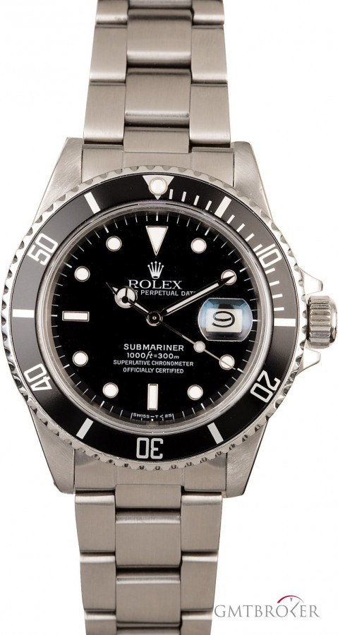 Rolex Submariner 16800 Steel Oyster Band Band 834529
