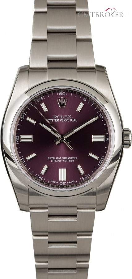 Rolex Oyster Perpetual 116000 Red Grape Dial 116000 833804