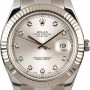 Rolex PreOwned  Datejust 116334 Silver Diamond Dial