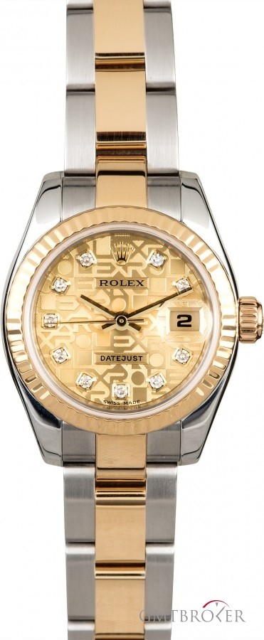 Rolex Ladies Datejust 179173 Two Tone with Diamonds 179173 803091