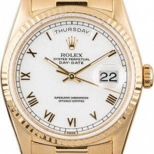 Rolex PreOwned  President 18238 White Roman Dial 18238 843418