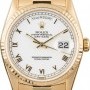Rolex PreOwned  President 18238 White Roman Dial