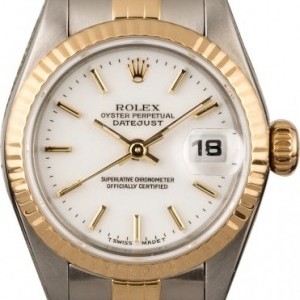 Rolex Used  Datejust 69173 White Index Dial Dial 835213