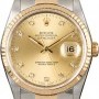 Rolex Pre-Owned  Datejust 16233 Champagne Diamond Dial