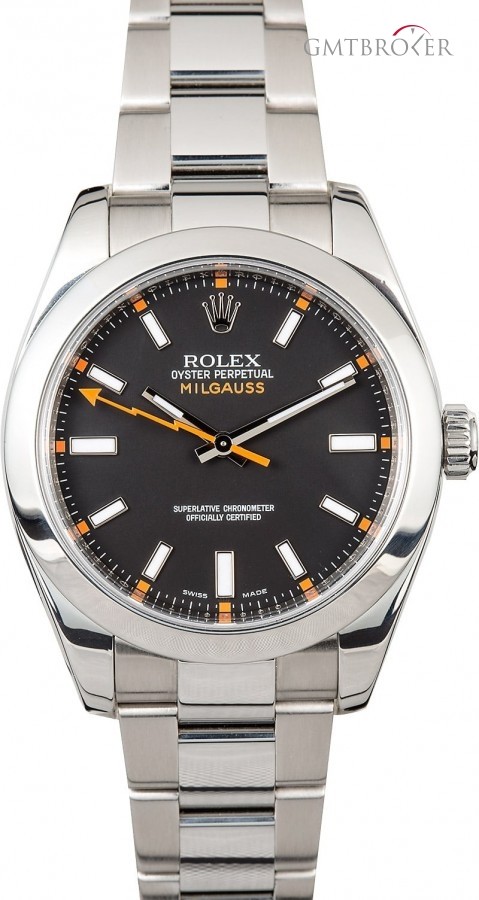 Rolex PreOwned  Milgauss 116400 Steel Oyster Band 116400 831497