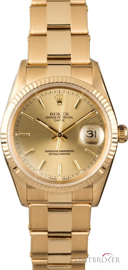Rolex Used  Date 15238 Oyster Rivet Bracelet 15238 835579