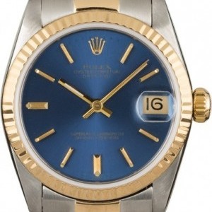 Rolex Used  Datejust 68273 Blue Index Dial Dial 840822