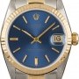 Rolex Used  Datejust 68273 Blue Index Dial