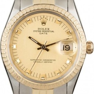 Rolex Date 15053 Champagne Pie Pan Dial Dial 840636