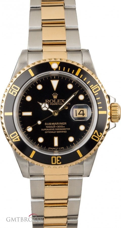 Rolex Used  Submariner 16613 Mens Dive Watch 16613 849473