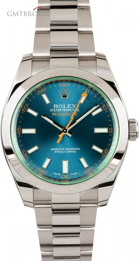 Rolex PreOwned  Milgauss 116400GV Blue Dial Dial 840133