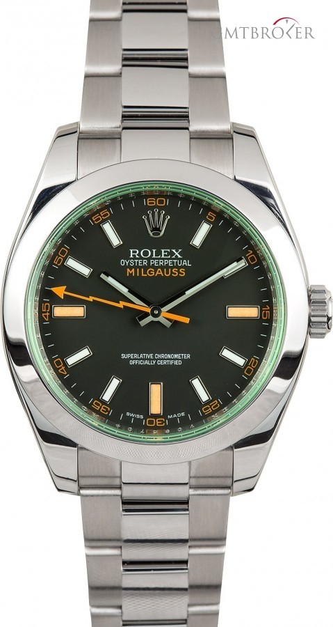 Rolex Unworn  Milgauss 116400V Green Crystal Crystal 846127