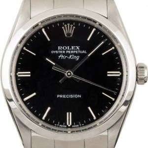 Rolex Used  Air-King 5500 Black Dial with Steel Oyster Oyster 849458