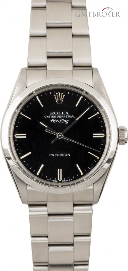 Rolex Used  Air-King 5500 Black Dial with Steel Oyster Oyster 849458