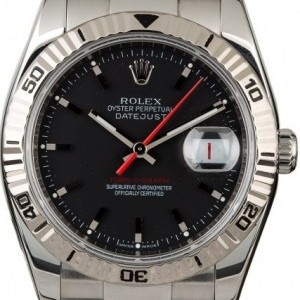 Rolex PreOwned  Datejust Turn-O-Graph 116264 Black Dial 116264 832085
