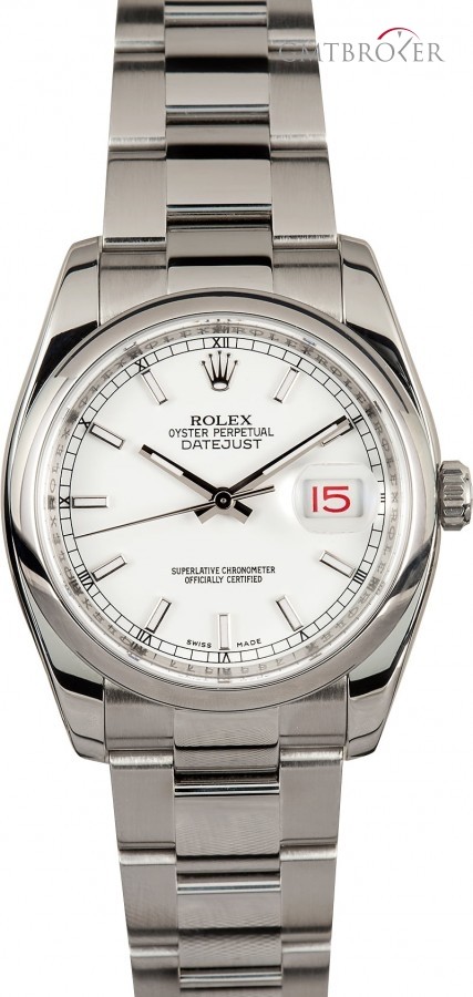 Rolex Unworn  Datejust 116200 White Dial 116200 813497