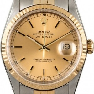 Rolex Certified PreOwned  Datejust 16233 Champagne Champagne 835105