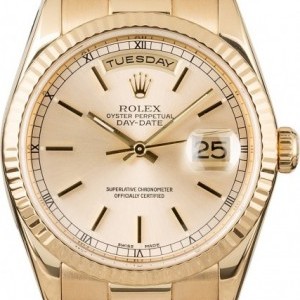 Rolex PreOwned  President 118238 Champagne Dial Dial 850628