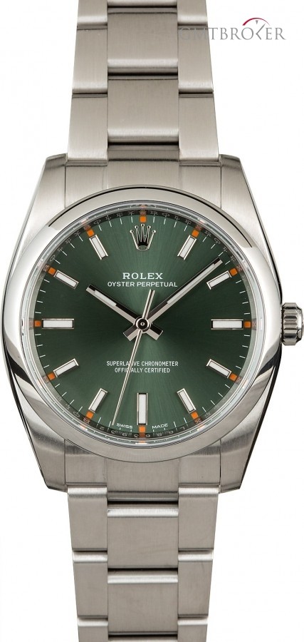 Rolex Oyster Perpetual Olive Green Dial 114200 835252