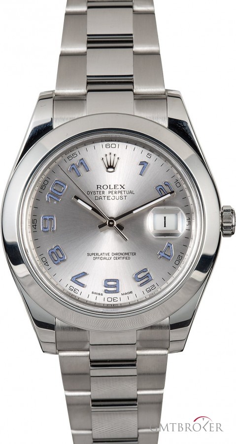 Rolex Datejust II Ref 116300 Rhodium Arabic Dial Dial 772391