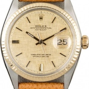 Rolex Vintage  Datejust 1601 Champagne Linen Dial 1601 849509