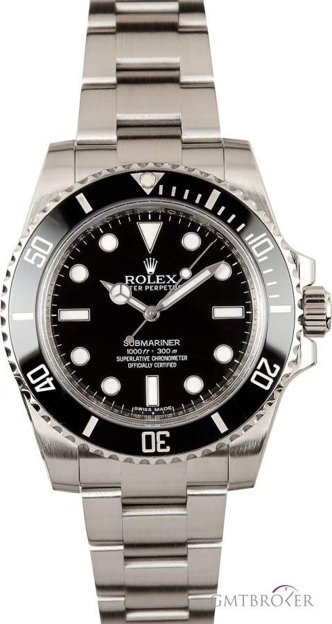 Rolex No Date Ceramic Submariner 114060 114060 738745