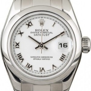Rolex Pre-Owned  Ladies Datejust 179160 White Roman 179160 842508