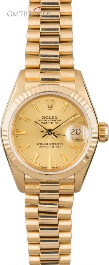Rolex Used  Lady Presidential 69178 Fluted Bezel Bezel 842520