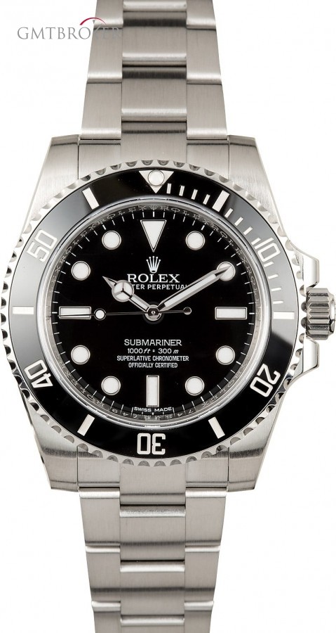 Rolex Black Submariner No Date 114060 114060 733401