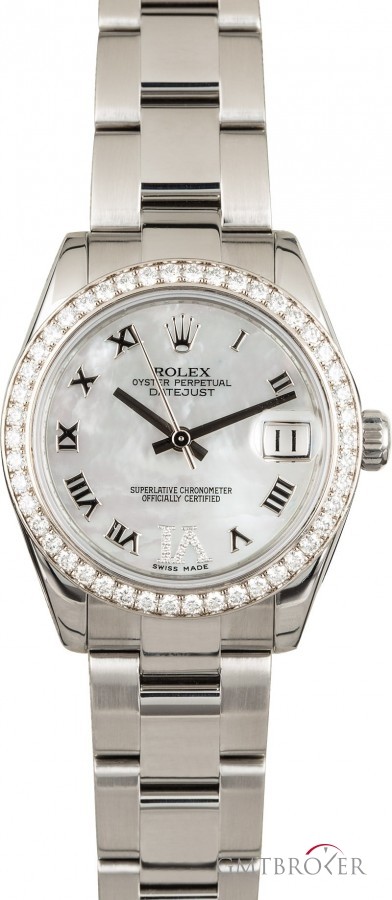 Rolex Used  Mid-size Datejust 178384 Diamond Bezel 178384 851375