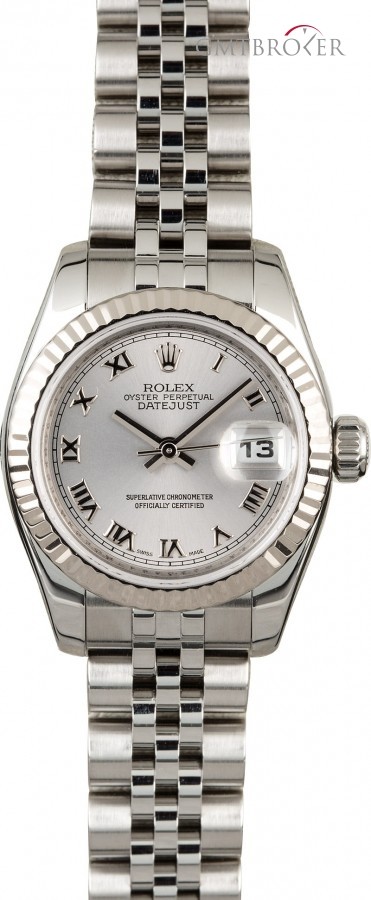 Rolex Used  Lady Datejust 179174 Rhodium Dial 179174 829976