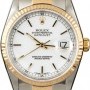 Rolex Mens  Datejust 16233 White Index Dial