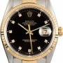 Rolex PreOwned  Datejust 16233 Black Diamond Dial