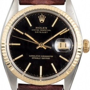 Rolex Datejust Black 16013 Leather Strap 16013 736585