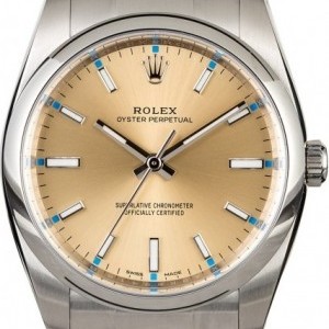 Rolex Oyster Perpetual 114200 Champagne Dial 114200 821636